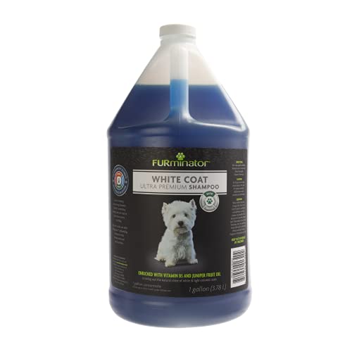 FURminator White Coat Ultra Premium Dog Shampoo, 1-Gallon