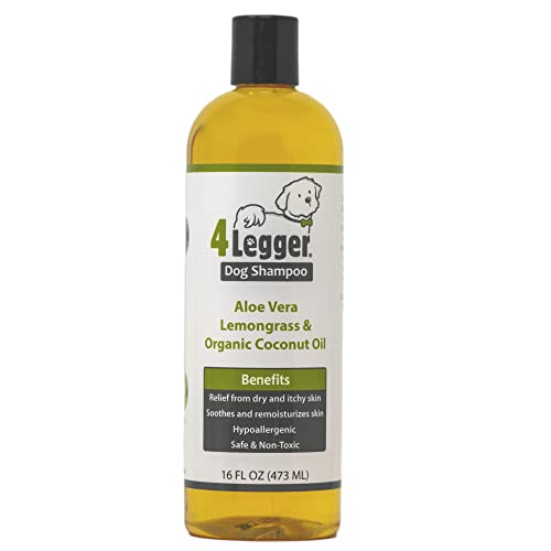 4Legger Organic Dog Shampoo USDA Certified Organic Aloe...