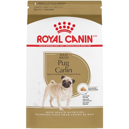 Royal Canin Pug Adult Breed Specific Dry Dog Food, 10 lb bag