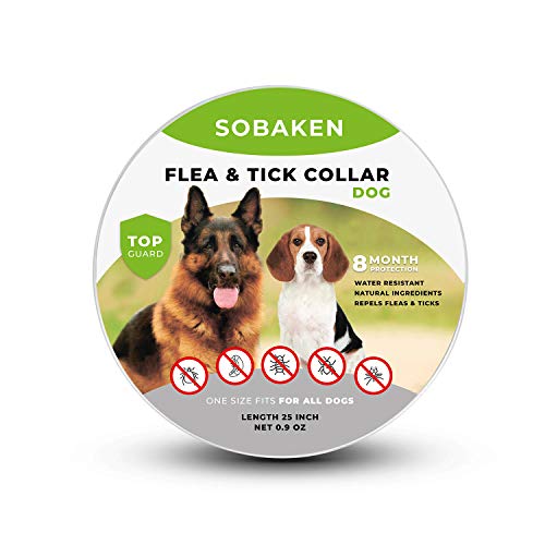 SOBAKEN Flea and Tick Prevention for Dogs, Natural and Hypoallergenic Flea and Tick Collar for Dogs,...
