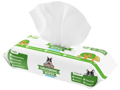 Pogi's Dog Grooming Wipes - 100 Dog Wipes for Cleaning...