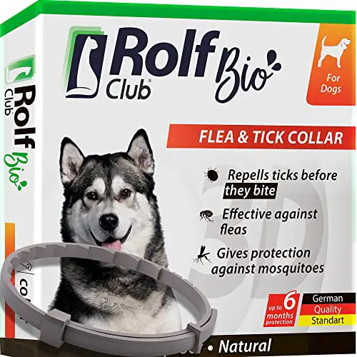 Natural Flea & Tick Collar for Dogs - 6 Months Control of Best Prevention & Safe Treatment - Anti...