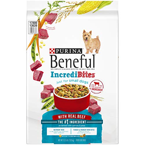 Purina Beneful IncrediBites with Farm-Raised Beef, Small Breed Dry Dog Food - 15.5 lb. Bag