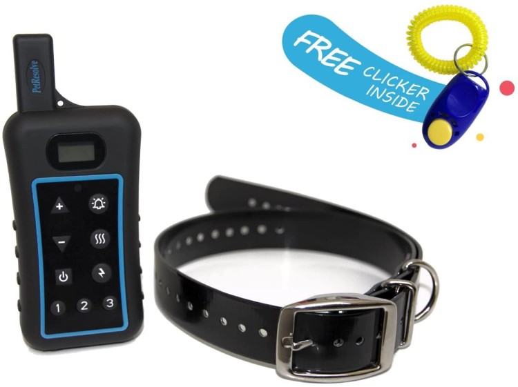 dog training collar with remote of pet resolve